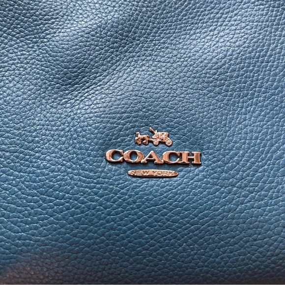 Coach | Large Scout Turquoise Leather Hobo Handbag - Picture 13 of 13